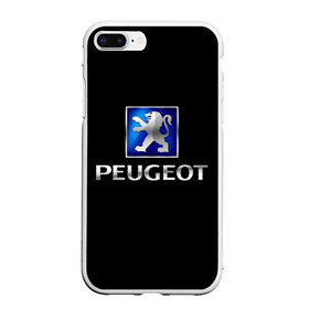 Чехол для iPhone 7Plus/8 Plus матовый с принтом Peugeot в Белгороде, Силикон | Область печати: задняя сторона чехла, без боковых панелей | brand | car | france | logo | peugeot | автомобиль | логотип | марка | франция