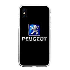 Чехол для iPhone XS Max матовый с принтом Peugeot в Белгороде, Силикон | Область печати: задняя сторона чехла, без боковых панелей | Тематика изображения на принте: brand | car | france | logo | peugeot | автомобиль | логотип | марка | франция