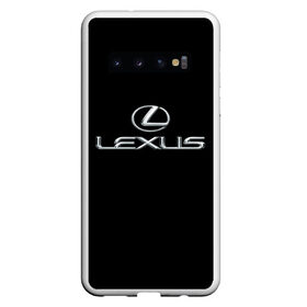 Чехол для Samsung Galaxy S10 с принтом lexus в Белгороде, Силикон | Область печати: задняя сторона чехла, без боковых панелей | Тематика изображения на принте: brand | car | japan | lexus | logo | toyota motor | автомобиль | лексус | логотип | марка | япония