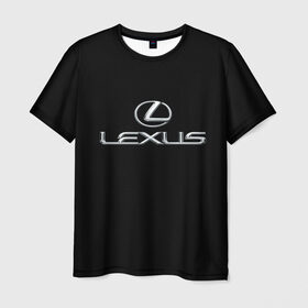 Мужская футболка 3D с принтом lexus в Белгороде, 100% полиэфир | прямой крой, круглый вырез горловины, длина до линии бедер | brand | car | japan | lexus | logo | toyota motor | автомобиль | лексус | логотип | марка | япония