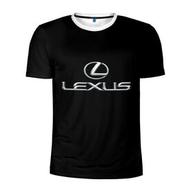 Мужская футболка 3D спортивная с принтом lexus в Белгороде, 100% полиэстер с улучшенными характеристиками | приталенный силуэт, круглая горловина, широкие плечи, сужается к линии бедра | Тематика изображения на принте: brand | car | japan | lexus | logo | toyota motor | автомобиль | лексус | логотип | марка | япония