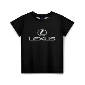 Детская футболка 3D с принтом lexus в Белгороде, 100% гипоаллергенный полиэфир | прямой крой, круглый вырез горловины, длина до линии бедер, чуть спущенное плечо, ткань немного тянется | brand | car | japan | lexus | logo | toyota motor | автомобиль | лексус | логотип | марка | япония
