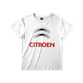 Детская футболка 3D с принтом Сitroen в Белгороде, 100% гипоаллергенный полиэфир | прямой крой, круглый вырез горловины, длина до линии бедер, чуть спущенное плечо, ткань немного тянется | brand | car | citroen | france | logo | автомобиль | логотип | марка | ситроен | франция