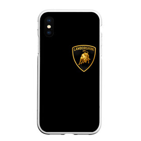 Чехол для iPhone XS Max матовый с принтом Lamborghini в Белгороде, Силикон | Область печати: задняя сторона чехла, без боковых панелей | brand | car | italy | lamborghini | logo | автомобиль | италия | ламборджини | логотип | марка