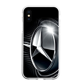 Чехол для iPhone XS Max матовый с принтом Mercedes-Benz в Белгороде, Силикон | Область печати: задняя сторона чехла, без боковых панелей | car | germany | logo | make | mercedes benz | автомобиль | германия | логотип | марка | мерседес бенц