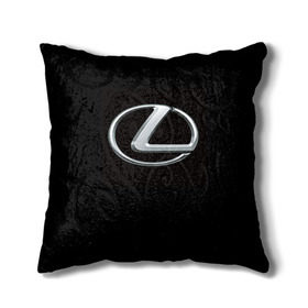 Подушка 3D с принтом Lexus в Белгороде, наволочка – 100% полиэстер, наполнитель – холлофайбер (легкий наполнитель, не вызывает аллергию). | состоит из подушки и наволочки. Наволочка на молнии, легко снимается для стирки | brand | car | japan | lexus | logo | toyota motor | автомобиль | лексус | логотип | марка | япония