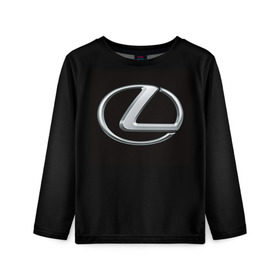 Детский лонгслив 3D с принтом Lexus в Белгороде, 100% полиэстер | длинные рукава, круглый вырез горловины, полуприлегающий силуэт
 | brand | car | japan | lexus | logo | toyota motor | автомобиль | лексус | логотип | марка | япония
