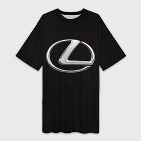 Платье-футболка 3D с принтом Lexus в Белгороде,  |  | Тематика изображения на принте: brand | car | japan | lexus | logo | toyota motor | автомобиль | лексус | логотип | марка | япония