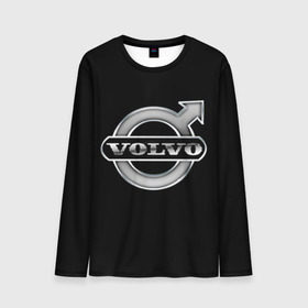 Мужской лонгслив 3D с принтом Volvo в Белгороде, 100% полиэстер | длинные рукава, круглый вырез горловины, полуприлегающий силуэт | Тематика изображения на принте: brand | car | logo | sweden | volvo | автомобиль | вольво | логотип | марка | швеция