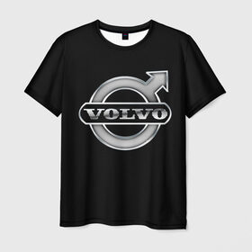 Мужская футболка 3D с принтом Volvo в Белгороде, 100% полиэфир | прямой крой, круглый вырез горловины, длина до линии бедер | brand | car | logo | sweden | volvo | автомобиль | вольво | логотип | марка | швеция