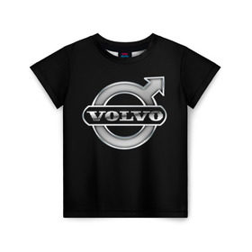 Детская футболка 3D с принтом Volvo в Белгороде, 100% гипоаллергенный полиэфир | прямой крой, круглый вырез горловины, длина до линии бедер, чуть спущенное плечо, ткань немного тянется | Тематика изображения на принте: brand | car | logo | sweden | volvo | автомобиль | вольво | логотип | марка | швеция
