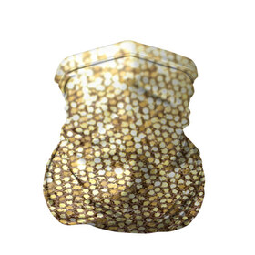 Бандана-труба 3D с принтом Золото в Белгороде, 100% полиэстер, ткань с особыми свойствами — Activecool | плотность 150‒180 г/м2; хорошо тянется, но сохраняет форму | пайетки | текстура | чешуя