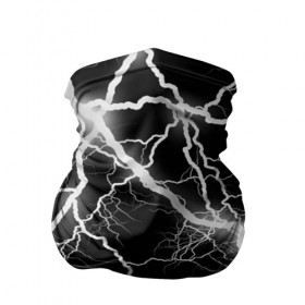 Бандана-труба 3D с принтом Энергия в Белгороде, 100% полиэстер, ткань с особыми свойствами — Activecool | плотность 150‒180 г/м2; хорошо тянется, но сохраняет форму | молния | черно белый | черный