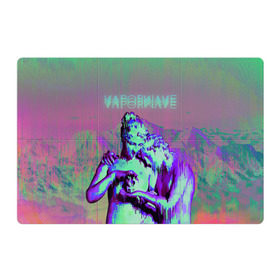 Магнитный плакат 3Х2 с принтом Vaporwave статуя в Белгороде, Полимерный материал с магнитным слоем | 6 деталей размером 9*9 см | Тематика изображения на принте: 2к17 | iwkyasap | vaporwave | мода | музыка vaporwave | статуя | стиль | хайп