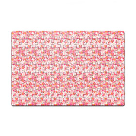 Пазл магнитный 126 элементов с принтом Розовый фламинго в Белгороде, полимерный материал с магнитным слоем | 126 деталей, размер изделия —  180*270 мм | камуфляж | паттерн | птицы | розовый