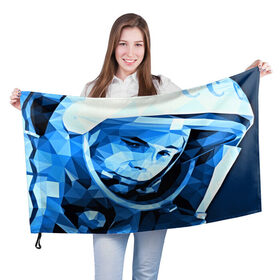 Флаг 3D с принтом Гагарин в Белгороде, 100% полиэстер | плотность ткани — 95 г/м2, размер — 67 х 109 см. Принт наносится с одной стороны | 3d | арт | гагарин | другие | космонавт | космонавтики | космос | полигоны | прикольные | текстуры | яркие