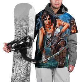 Накидка на куртку 3D с принтом Лара Крофт в Белгороде, 100% полиэстер |  | Тематика изображения на принте: tomb raider