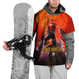 Накидка на куртку 3D с принтом Duke Nukem в Белгороде, 100% полиэстер |  | Тематика изображения на принте: брутальный | взрыв | дюк нюмем | мужик | огонь | радиация | ядерный