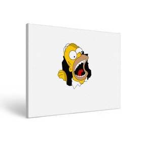 Холст прямоугольный с принтом The Simpsons в Белгороде, 100% ПВХ |  | Тематика изображения на принте: гомер | крик | симпсоны | спрингфилд