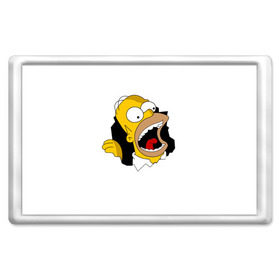 Магнит 45*70 с принтом The Simpsons в Белгороде, Пластик | Размер: 78*52 мм; Размер печати: 70*45 | гомер | крик | симпсоны | спрингфилд