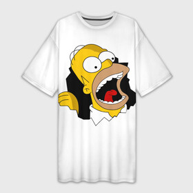 Платье-футболка 3D с принтом The Simpsons в Белгороде,  |  | гомер | крик | симпсоны | спрингфилд