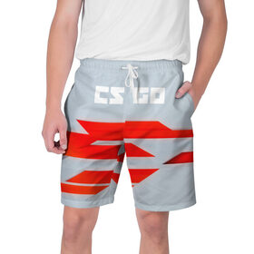 Мужские шорты 3D с принтом Counter strike в Белгороде,  полиэстер 100% | прямой крой, два кармана без застежек по бокам. Мягкая трикотажная резинка на поясе, внутри которой широкие завязки. Длина чуть выше колен | 