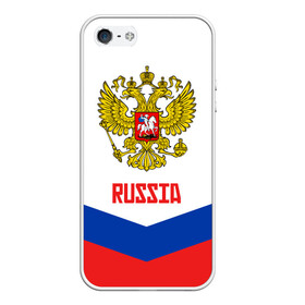 Чехол для iPhone 5/5S матовый с принтом RUSSIA HOCKEY в Белгороде, Силикон | Область печати: задняя сторона чехла, без боковых панелей | 2015 | 2016 | 2017 | hockey | hokey | ru | russia | russian | team | герб | россии | россия | ру | сборная | состав | хоккей | чм | чм2017