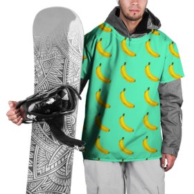 Накидка на куртку 3D с принтом Banana в Белгороде, 100% полиэстер |  | banana | fruits | vegan | vegetables | vegetarian | банан | веган | вегетарианство | еда | овощи | фрукты