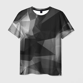 Мужская футболка 3D с принтом Camo - Black & White (Чёрно-белый камуфляж) в Белгороде, 100% полиэфир | прямой крой, круглый вырез горловины, длина до линии бедер | 0x000000123 | camo | камуфляж | чёрно белый