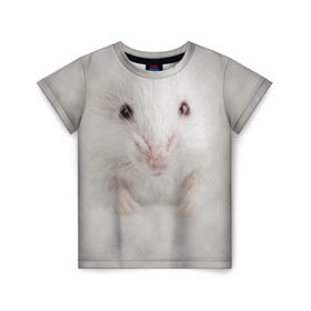 Детская футболка 3D с принтом Крыса в Белгороде, 100% гипоаллергенный полиэфир | прямой крой, круглый вырез горловины, длина до линии бедер, чуть спущенное плечо, ткань немного тянется | животные | крыса | мордочка | мышка | мышь | природа