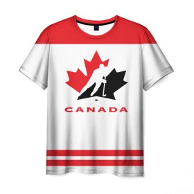Мужская футболка 3D с принтом TEAM CANADA в Белгороде, 100% полиэфир | прямой крой, круглый вырез горловины, длина до линии бедер | 2017 | canada | team | teamcanada | канада | мира | россия | хоккей | чемпионат | чм2017