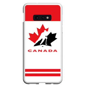 Чехол для Samsung S10E с принтом TEAM CANADA в Белгороде, Силикон | Область печати: задняя сторона чехла, без боковых панелей | Тематика изображения на принте: 2017 | canada | team | teamcanada | канада | мира | россия | хоккей | чемпионат | чм2017