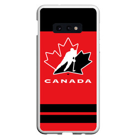 Чехол для Samsung S10E с принтом TEAM CANADA в Белгороде, Силикон | Область печати: задняя сторона чехла, без боковых панелей | Тематика изображения на принте: 2017 | canada | hochey | team | teamcanada | канада | мира | россия | хоккей | чемпионат | чм2017