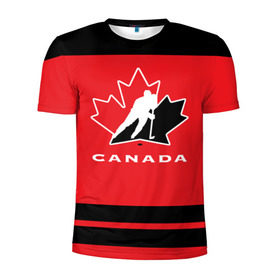 Мужская футболка 3D спортивная с принтом TEAM CANADA в Белгороде, 100% полиэстер с улучшенными характеристиками | приталенный силуэт, круглая горловина, широкие плечи, сужается к линии бедра | 2017 | canada | hochey | team | teamcanada | канада | мира | россия | хоккей | чемпионат | чм2017
