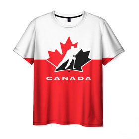 Мужская футболка 3D с принтом TEAM CANADA в Белгороде, 100% полиэфир | прямой крой, круглый вырез горловины, длина до линии бедер | 2017 | canada | hochey | team | teamcanada | канада | мира | россия | хоккей | чемпионат | чм2017
