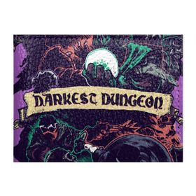 Обложка для студенческого билета с принтом Darkest Dungeon в Белгороде, натуральная кожа | Размер: 11*8 см; Печать на всей внешней стороне | darkest dungeon | замок | игра | логотип | рыцарь | темные подземелья | тьма | череп | чумной доктор