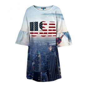 Детское платье 3D с принтом Город New York в Белгороде, 100% полиэстер | прямой силуэт, чуть расширенный к низу. Круглая горловина, на рукавах — воланы | new york | америка | бейсбол | буквы n y | город | классная | логотип | мегаполис | надпись | нью йорк | нью йорк янкиз | прикольная картинка | сша | штаты | я люблю красивая | янки