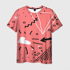 Мужская футболка 3D с принтом pattern story в Белгороде, 100% полиэфир | прямой крой, круглый вырез горловины, длина до линии бедер | 3d | pop art | triangle | абстракция | геометрия | другие | поп арт | яркие