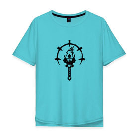 Мужская футболка хлопок Oversize с принтом Darkest Dungeon в Белгороде, 100% хлопок | свободный крой, круглый ворот, “спинка” длиннее передней части | Тематика изображения на принте: 
