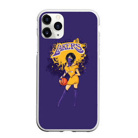 Чехол для iPhone 11 Pro матовый с принтом Lakers в Белгороде, Силикон |  | basketball | cheerleader | girl | lakers | nba | street