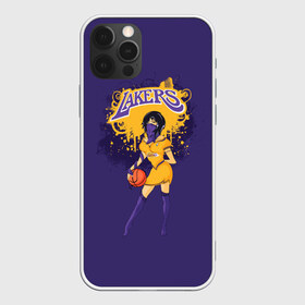 Чехол для iPhone 12 Pro Max с принтом Lakers в Белгороде, Силикон |  | basketball | cheerleader | girl | lakers | nba | street