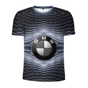 Мужская футболка 3D спортивная с принтом BMW шестигранный фон в Белгороде, 100% полиэстер с улучшенными характеристиками | приталенный силуэт, круглая горловина, широкие плечи, сужается к линии бедра | bmw | авто | автомобиль | блатная | бмв | бумер | бэха | геометрия | иномарка | концерн | красивая | марка немецкая | машина | прикольная | пузыри | расцветка | солдат | тачила | форм | шестигранники