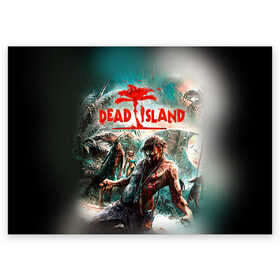 Поздравительная открытка с принтом Dead island 8 в Белгороде, 100% бумага | плотность бумаги 280 г/м2, матовая, на обратной стороне линовка и место для марки
 | Тематика изображения на принте: dead | island | repticide | zombie | дэд айлэнд | зомби | мозги