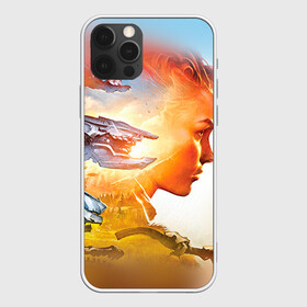Чехол для iPhone 12 Pro с принтом HZD 3 в Белгороде, силикон | область печати: задняя сторона чехла, без боковых панелей | dawn | horizon | zero | роботы