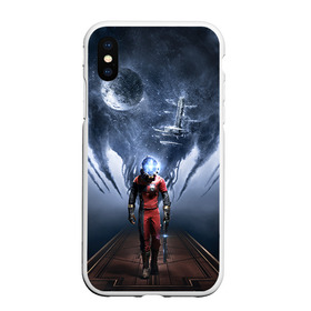 Чехол для iPhone XS Max матовый с принтом Prey 1 в Белгороде, Силикон | Область печати: задняя сторона чехла, без боковых панелей | Тематика изображения на принте: prey | космос | прей | прэй