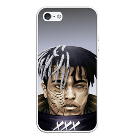 Чехол для iPhone 5/5S матовый с принтом xxxtentacion в Белгороде, Силикон | Область печати: задняя сторона чехла, без боковых панелей | iwkyasap | tentacion | xxx | xxxtentacion | реп