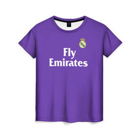 Женская футболка 3D с принтом Реал Мадрид в Белгороде, 100% полиэфир ( синтетическое хлопкоподобное полотно) | прямой крой, круглый вырез горловины, длина до линии бедер | madrid | real | королевский клуб | мадрид | примера | реал | футбол | чемпионат испании
