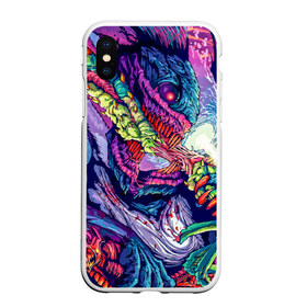 Чехол для iPhone XS Max матовый с принтом Hyper beast в Белгороде, Силикон | Область печати: задняя сторона чехла, без боковых панелей | counter strike | cs | cs go | global offensive | hyper beast | гипер зверь | гиперзверь | контр страйк | контра | кс | тату | татуировка | яркая