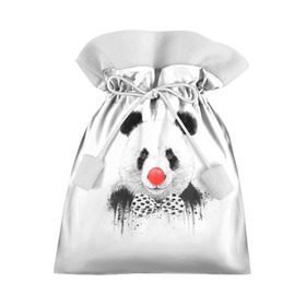 Подарочный 3D мешок с принтом Панда в Белгороде, 100% полиэстер | Размер: 29*39 см | Тематика изображения на принте: бант | китай | клоун | медведь | мишка | нос | панда