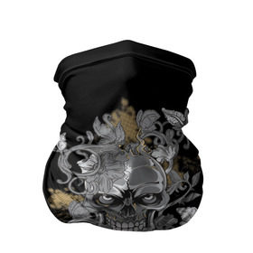 Бандана-труба 3D с принтом El Chapo в Белгороде, 100% полиэстер, ткань с особыми свойствами — Activecool | плотность 150‒180 г/м2; хорошо тянется, но сохраняет форму | el chapo | глаза | скелет | тату | цветы | череп
